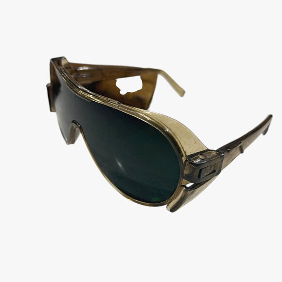 Vintage Aviator Style Safety Glasses – Tinted Lenses, Suede Case – Safety Supply - Picture 3 of 8